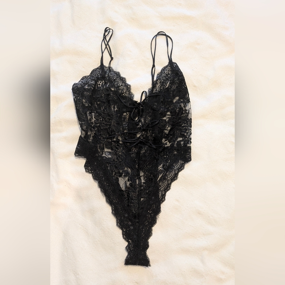 Gold Label Vintage Victoria Secret Lace Bodysuit